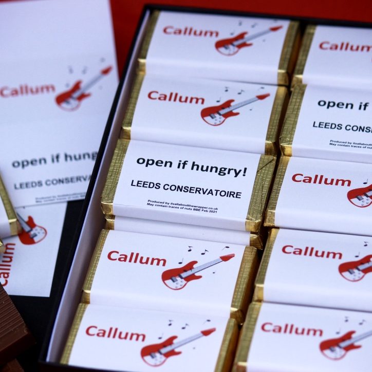 Personalised chocolate bars